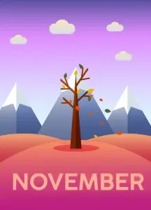 November (Nov.) نوامبر