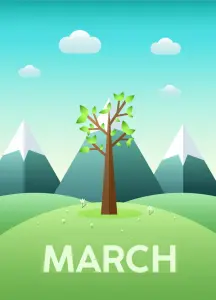 March (Mar.) مارس