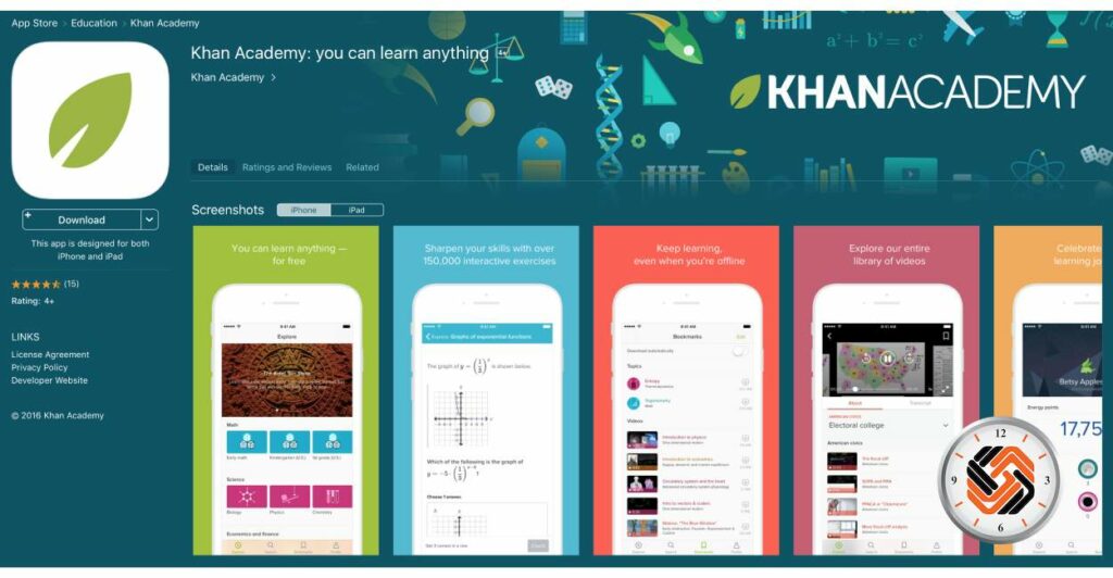 اپلیکیشن Khan Academy
