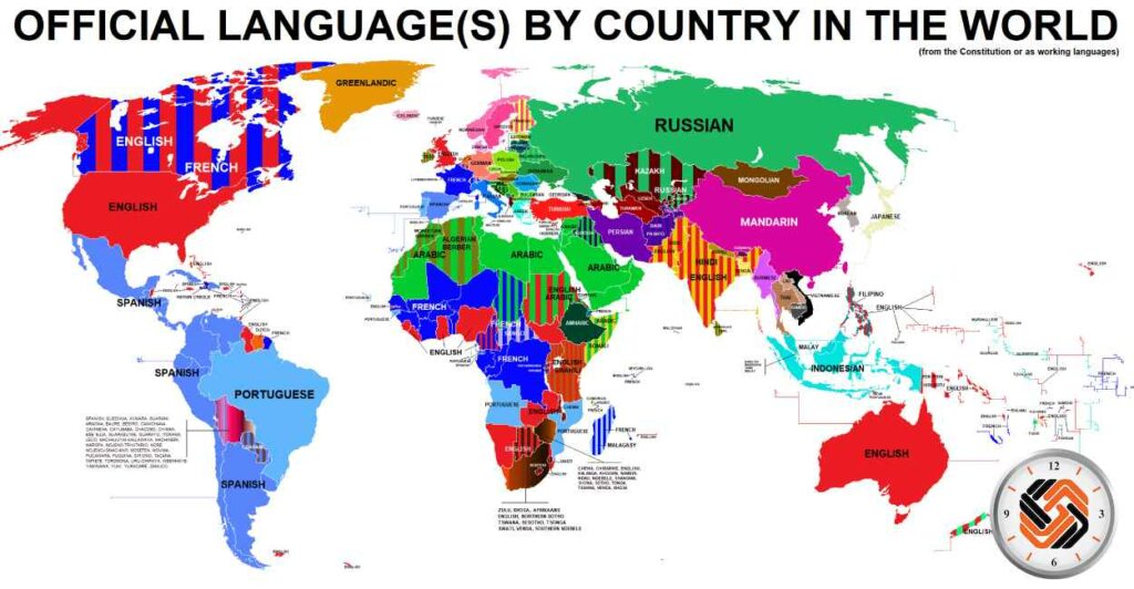 تعداد زبان های رسمی جهان