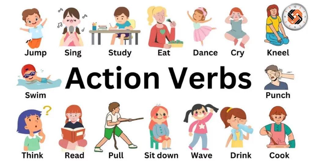 افعال حرکتی action verbs